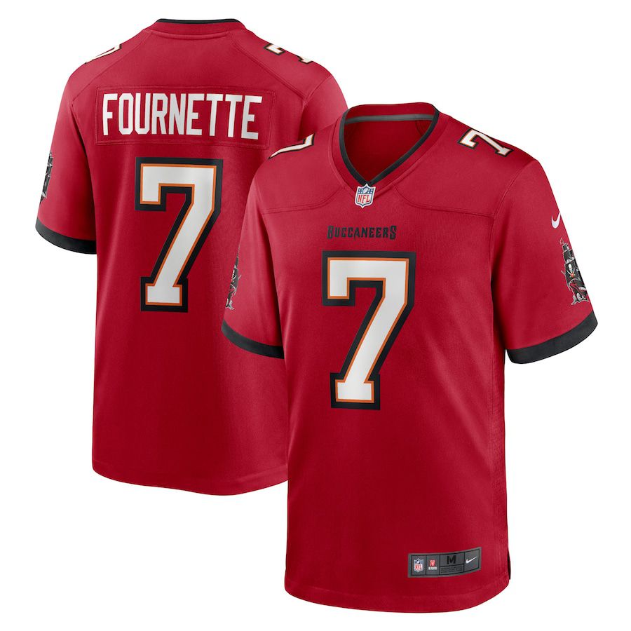 Men Tampa Bay Buccaneers #7 Leonard Fournette Nike Red Game Player NFL Jersey->tampa bay buccaneers->NFL Jersey